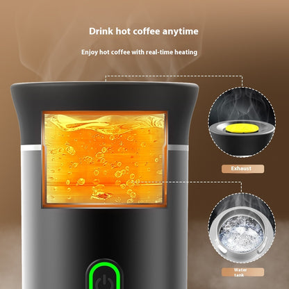 Portable Wireless Electric Capsule Coffee Machine – Compact Heating Kitchen Gadget