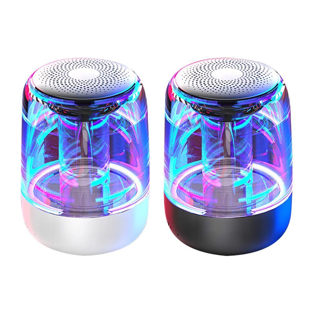 Altavoces portátiles Columna Bluetooth Altavoz Bluetooth inalámbrico Potente radio de graves con luz LED de color variable