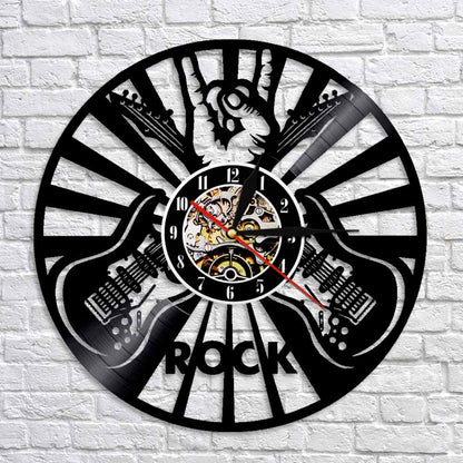 Rock Music Vinyl Wall Clock - Unique Party Décor and Home Art