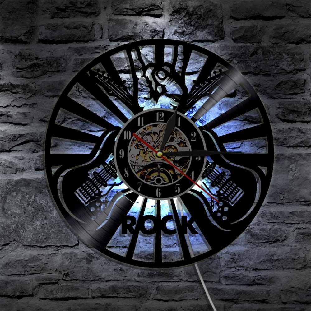 Rock Music Vinyl Wall Clock - Unique Party Décor and Home Art