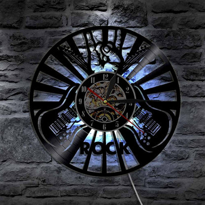 Rock Music Vinyl Wall Clock - Unique Party Décor and Home Art