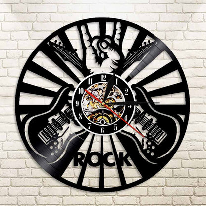 Rock Music Vinyl Wall Clock - Unique Party Décor and Home Art