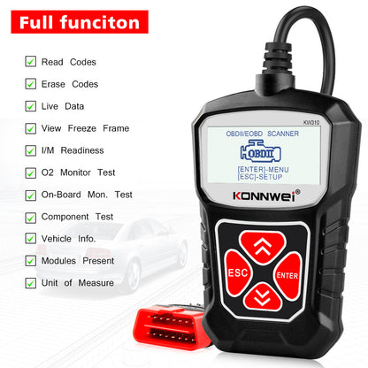 KONNWEI KW310 OBD2 Car Scanner Diagnostic Tool – Professional Automotive Code Reader