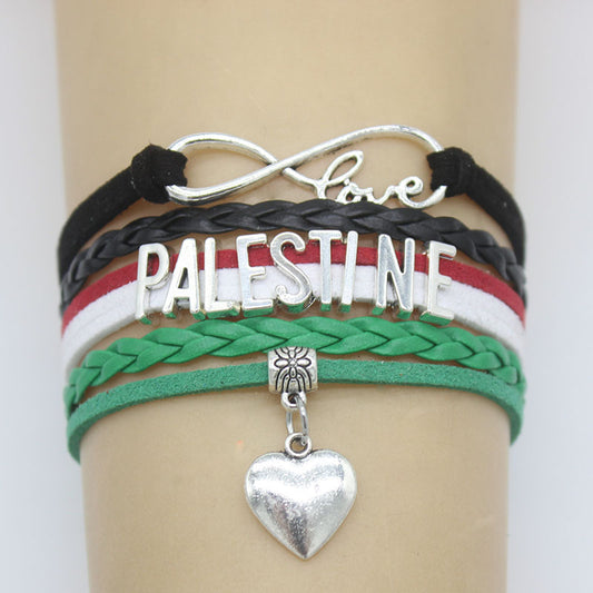 Infinity Love Palestine Bracelet – Symbol of Unity and Hope