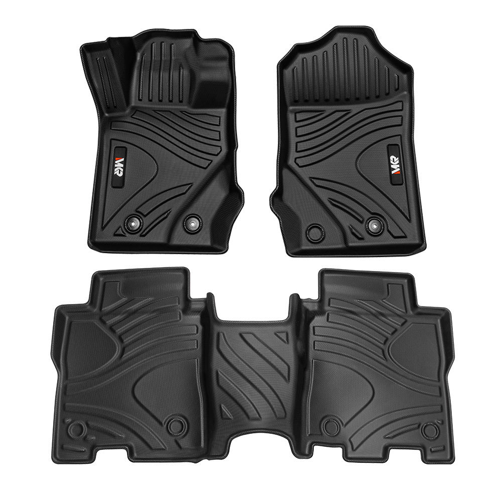MKR 3D TPE All-Weather Floor Mats Full Set for 2021–2023 Ford Bronco – Interior Car Accessories