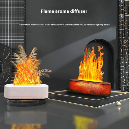 Large-Capacity Flame-Effect Humidifier and Aroma Diffuser