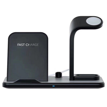 Wireless Charger Stand for Phone, Watch, and Earbuds, Fast Charging, USB & Type-C Input