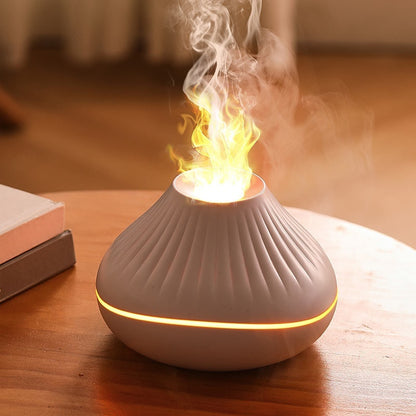 Large-Capacity Flame-Effect Humidifier and Aroma Diffuser