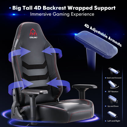 Colamy Ergonomic Gaming Chair – High-Back, Adjustable & Comfortable