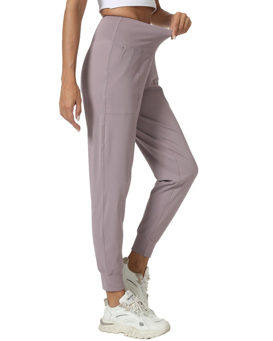 Kcutteyg Womens Joggers with Pockets, Lightweight Quick Dry Athletic Workout Soft Pants for Gym, Yoga, Running
