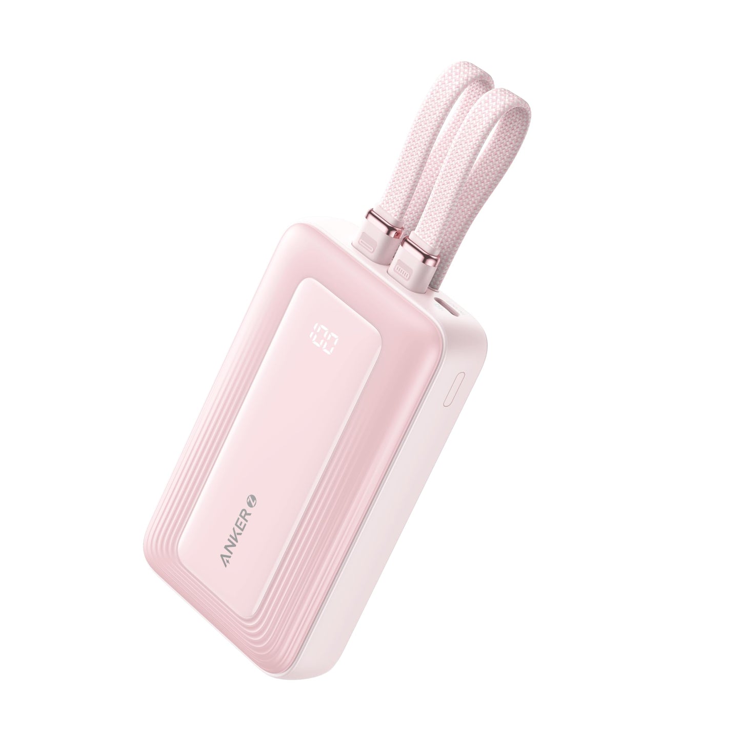 Anker Zolo Power Bank, 20,000mAh 30W Max Fast Portable Charger with Built-in USB-C and MFi Certified Lightning Cables, USB-C&A, Battery Pack for iPhone 16/15 Series, MacBook, Galaxy (Black)