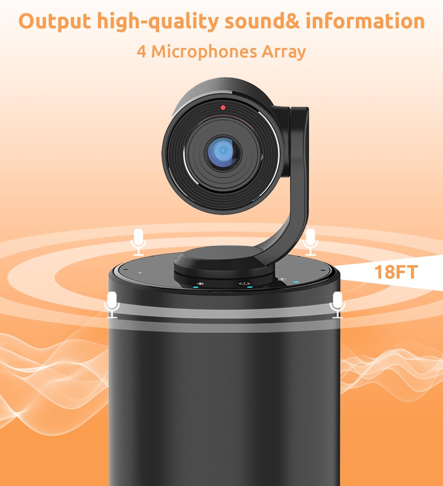 TOUCAN 1080P Webcam with Microphone, Noise-Canceling Mic, 90°FOV Computer Camera, Privacy Cover, Plug and Play USB Webcam for PC, Skype, Zoom, FaceTime, Laptop/MacBook/Tablet