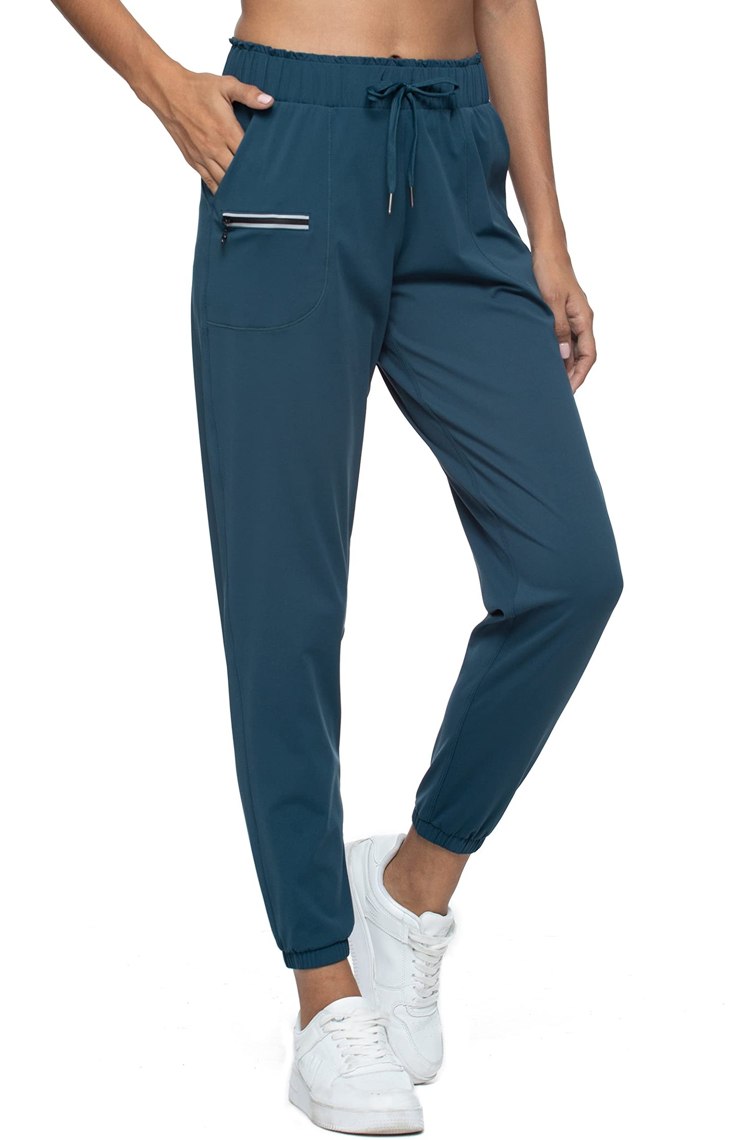 Kcutteyg Womens Joggers with Pockets, Lightweight Quick Dry Athletic Workout Soft Pants for Gym, Yoga, Running