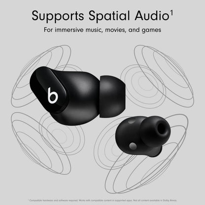 Beats Studio Buds - True Wireless Noise Cancelling Earbuds - Compatible with Apple & Android, Built-in Microphone, IPX4 Rating, Sweat Resistant Earphones, Class 1 Bluetooth Headphones - Black