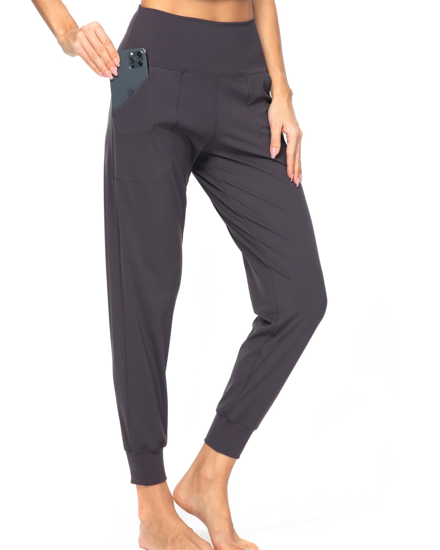 Kcutteyg Womens Joggers with Pockets, Lightweight Quick Dry Athletic Workout Soft Pants for Gym, Yoga, Running