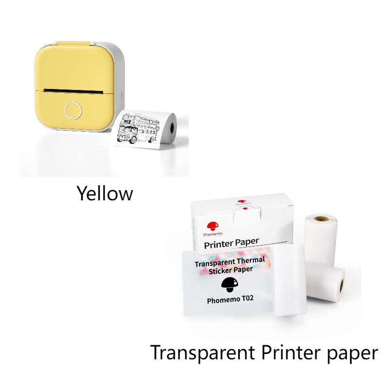 Phomemo T02 | Portable Mini Thermal Printer | Label, Photo, & Question Printing | Bluetooth-Compatible