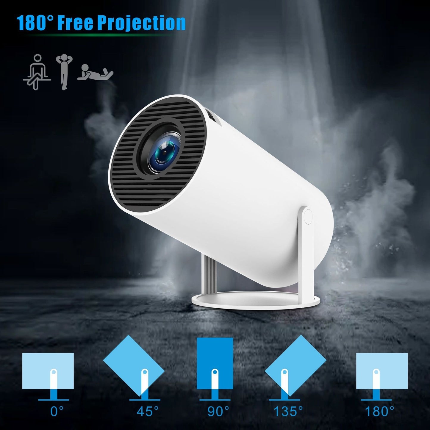 HY300 Pro Portable Home Theater Projector – Compact Entertainment System for Movies & Gaming