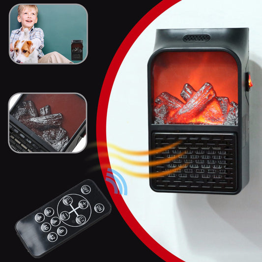 Mini Wall Plug-in Flame Heater – Multifunctional Household Heater