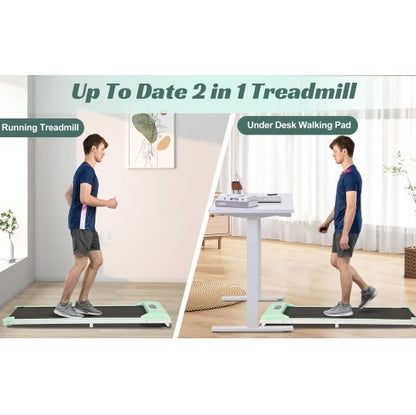 2-in-1 Under Desk Electric Treadmill – 2.5HP with Remote & Display for Home, Gym, or Office