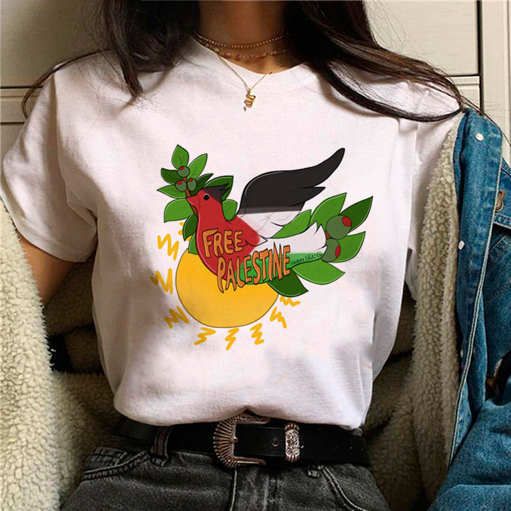 Palestine Women's Graphic T-Shirt – Stylish and Meaningful