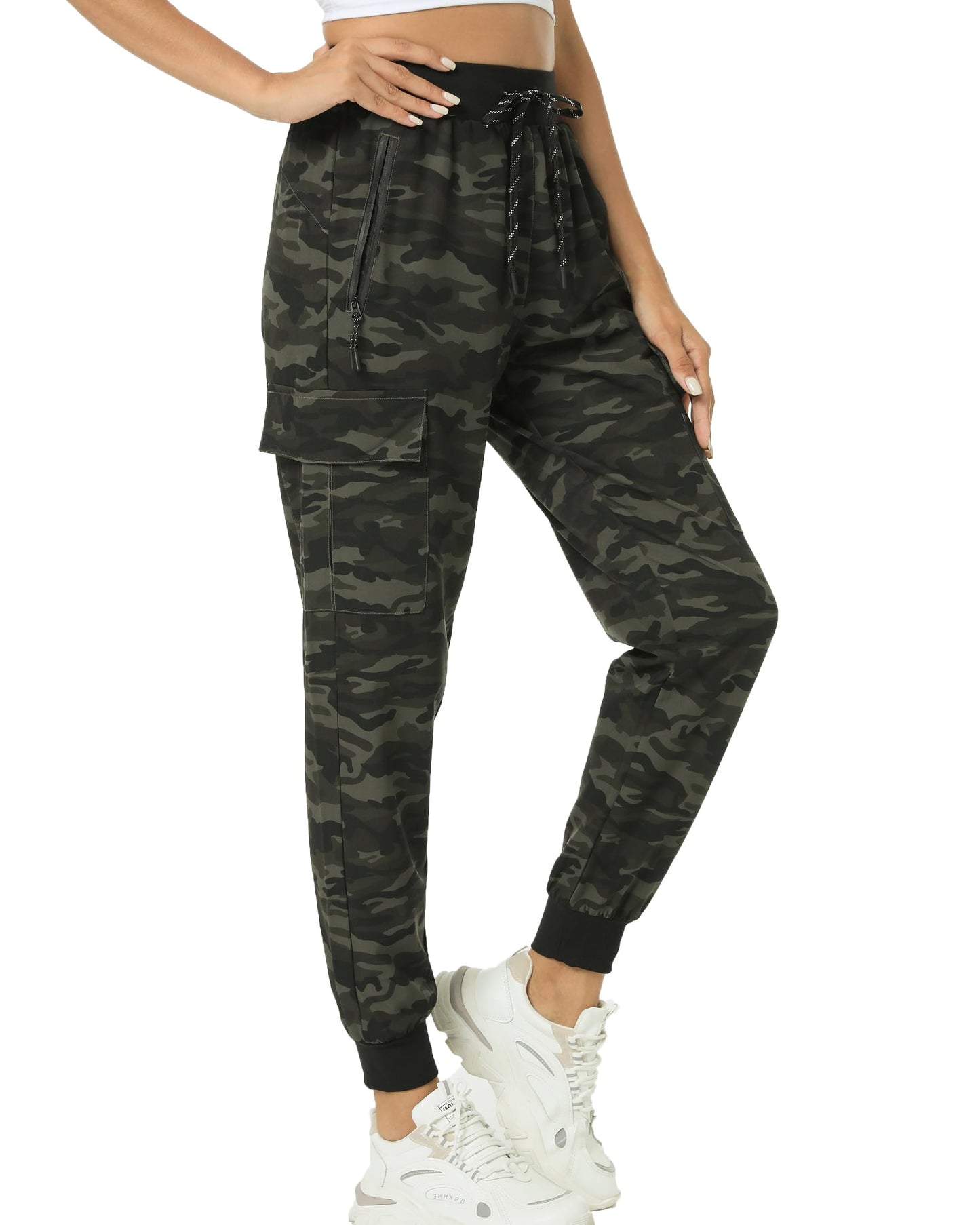 Kcutteyg Womens Joggers with Pockets, Lightweight Quick Dry Athletic Workout Soft Pants for Gym, Yoga, Running