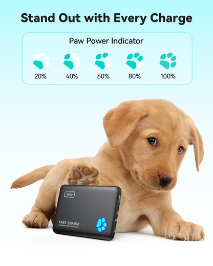 INIU Portable Charger, Slimmest 10000mAh 5V/3A Power Bank, USB C in&out High-Speed Charging Battery Pack, External Phone Powerbank Compatible with iPhone 16 15 14 13 12 Samsung S22 S21 Google iPad etc
