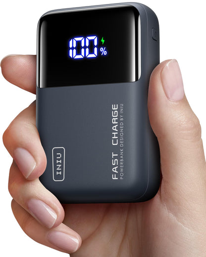 INIU Power Bank, 25000mAh 100W USB C Laptop Portable Charger, PD QC Fast Charging 3-Output Battery Pack, Travel Charger for Laptop MacBook iPad Tablet Steam Deck iPhone 16 15 14 Pro Samsung S22 etc