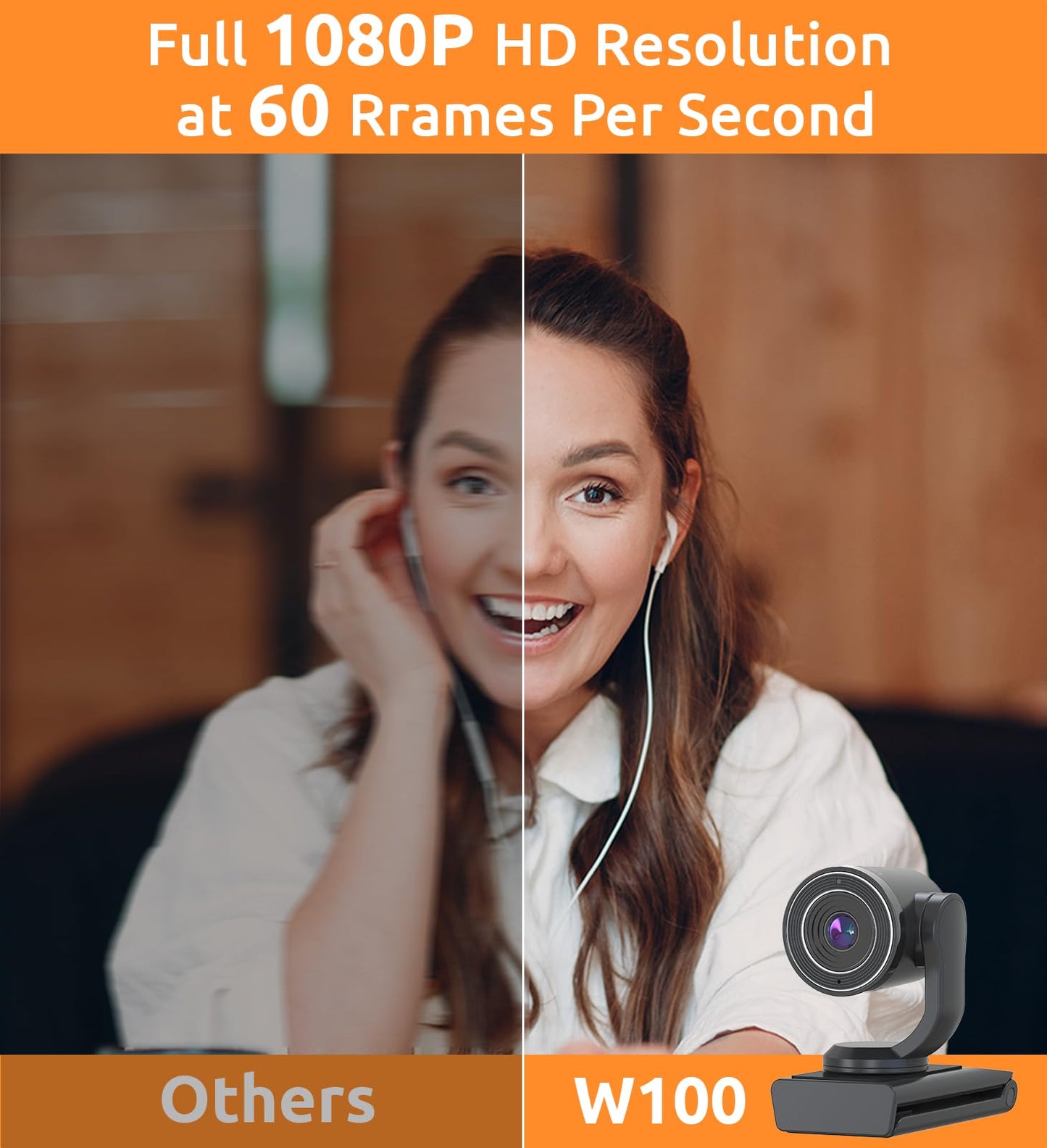 TOUCAN 1080P Webcam with Microphone, Noise-Canceling Mic, 90°FOV Computer Camera, Privacy Cover, Plug and Play USB Webcam for PC, Skype, Zoom, FaceTime, Laptop/MacBook/Tablet