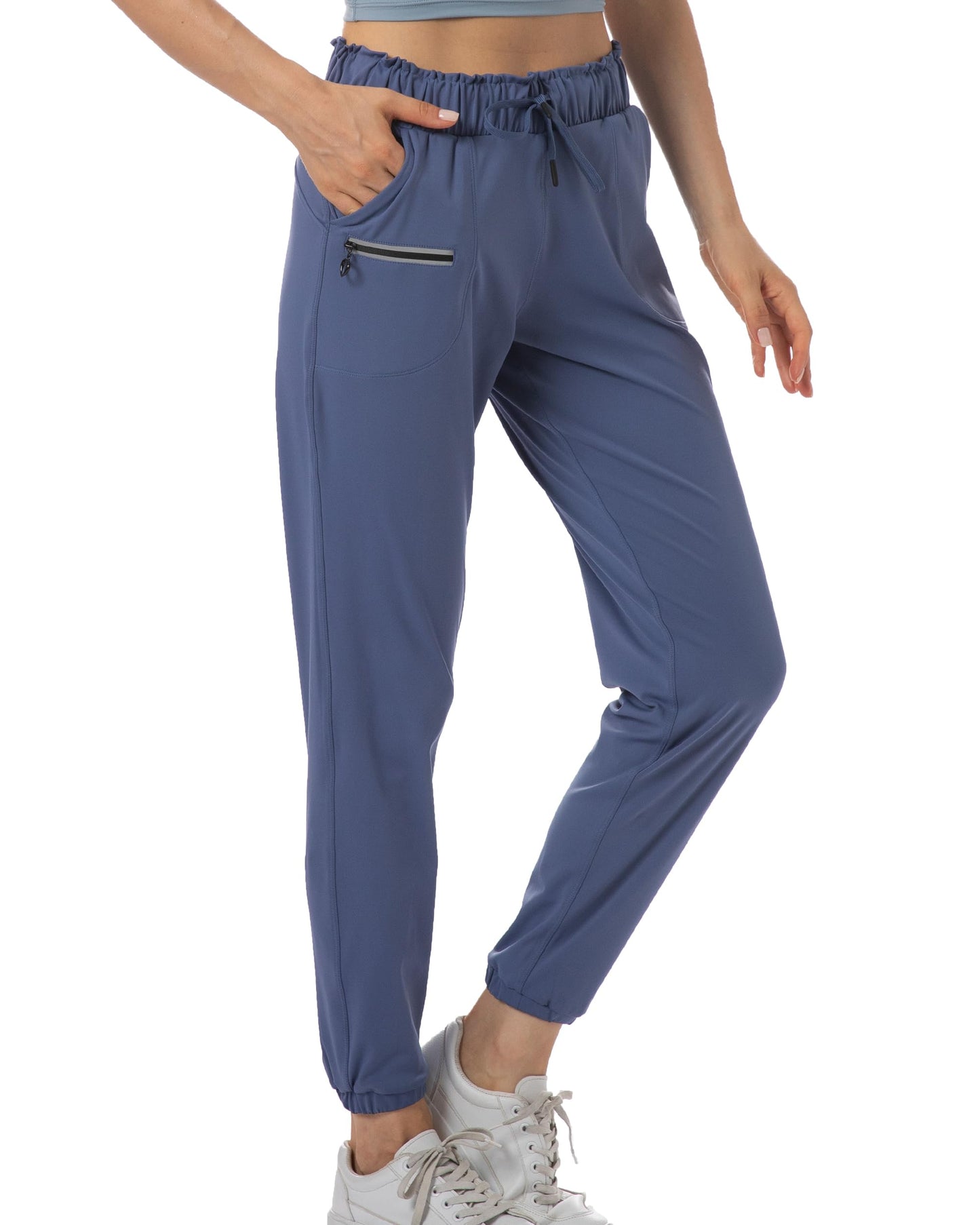 Kcutteyg Womens Joggers with Pockets, Lightweight Quick Dry Athletic Workout Soft Pants for Gym, Yoga, Running