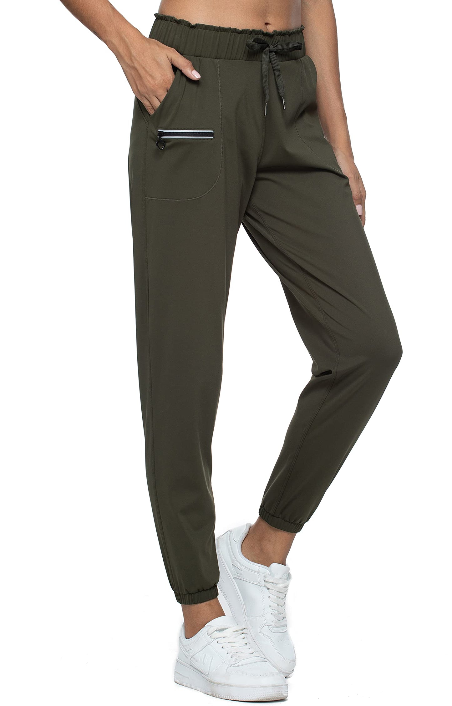 Kcutteyg Womens Joggers with Pockets, Lightweight Quick Dry Athletic Workout Soft Pants for Gym, Yoga, Running