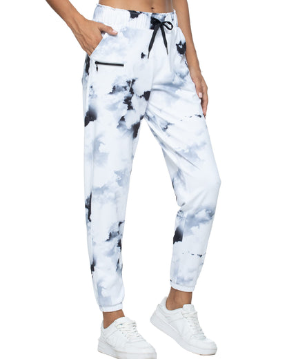 Kcutteyg Womens Joggers with Pockets, Lightweight Quick Dry Athletic Workout Soft Pants for Gym, Yoga, Running