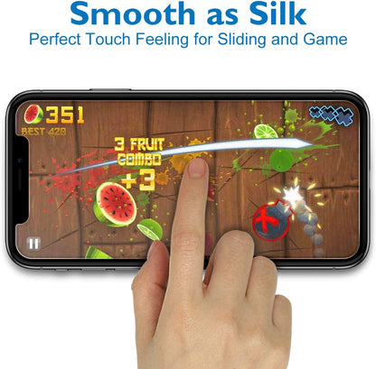 Mothca 2 Pack Matte Glass Screen Protector for iPhone Xs Max/iPhone 11 Pro Max Anti-Glare & Anti-Fingerprint Tempered Glass Clear Film Case Friendly 3D Touch Easy Install Bubble Free - Smooth as Silk