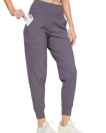 Kcutteyg Womens Joggers with Pockets, Lightweight Quick Dry Athletic Workout Soft Pants for Gym, Yoga, Running