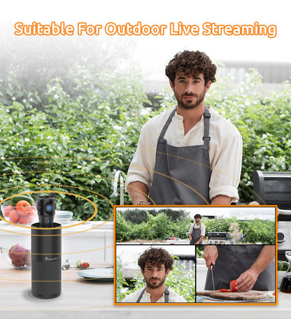 TOUCAN 1080P Webcam with Microphone, Noise-Canceling Mic, 90°FOV Computer Camera, Privacy Cover, Plug and Play USB Webcam for PC, Skype, Zoom, FaceTime, Laptop/MacBook/Tablet