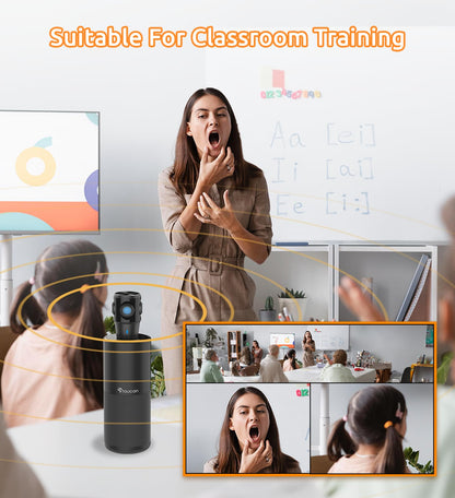 TOUCAN 1080P Webcam with Microphone, Noise-Canceling Mic, 90°FOV Computer Camera, Privacy Cover, Plug and Play USB Webcam for PC, Skype, Zoom, FaceTime, Laptop/MacBook/Tablet