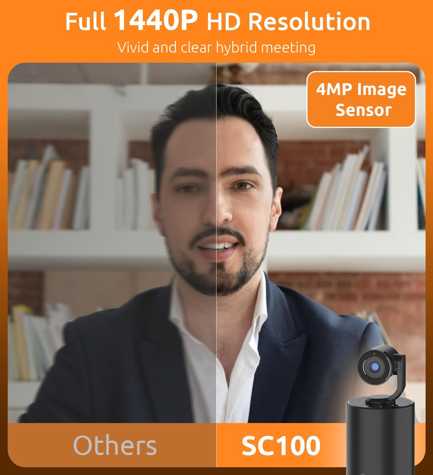 TOUCAN 1080P Webcam with Microphone, Noise-Canceling Mic, 90°FOV Computer Camera, Privacy Cover, Plug and Play USB Webcam for PC, Skype, Zoom, FaceTime, Laptop/MacBook/Tablet