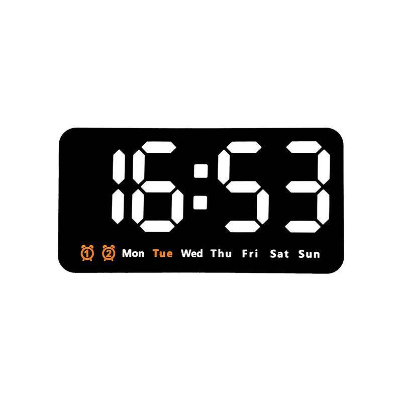 Multi-Function Large Screen Wall Clock with Temperature Display and Alarm