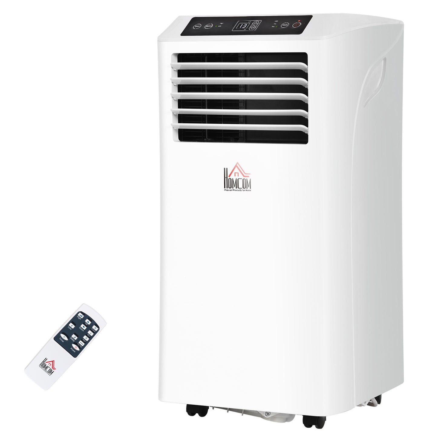 HOMCOM 8000 BTU Portable Air Conditioner – 3-in-1 Cooling with Remote & Timer