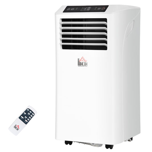 HOMCOM 8000 BTU Portable Air Conditioner – 3-in-1 Cooling with Remote & Timer