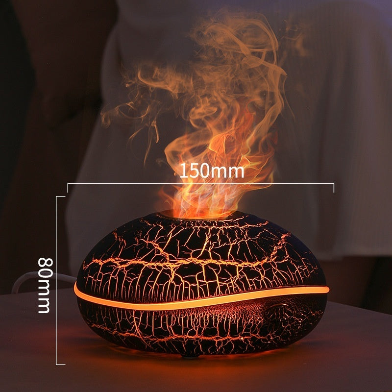 Large-Capacity Flame-Effect Humidifier and Aroma Diffuser