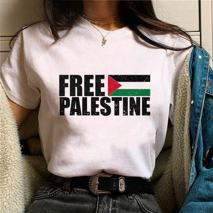 Palestine Women's Graphic T-Shirt – Stylish and Meaningful