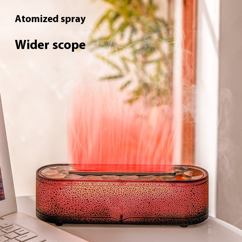 Large-Capacity Flame-Effect Humidifier and Aroma Diffuser