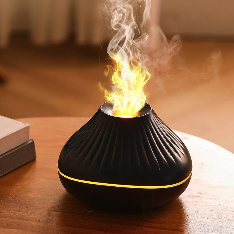 Large-Capacity Flame-Effect Humidifier and Aroma Diffuser