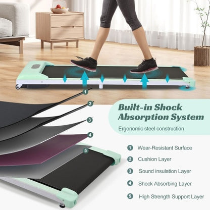 2-in-1 Under Desk Electric Treadmill – 2.5HP with Remote & Display for Home, Gym, or Office