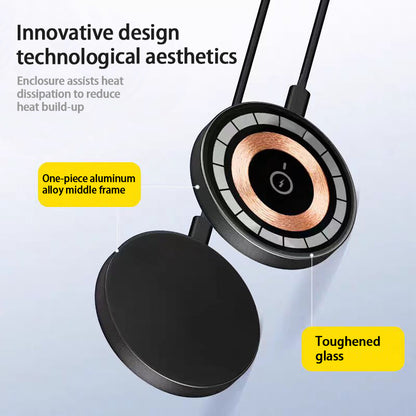 15W Magnetic Qi Wireless Fast Charger – Compatible with iPhone 12/13/14/15/16