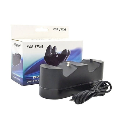 Dual USB Charging Dock Station Stand for PS4 Controllers - Playstation 4 Charger Kit