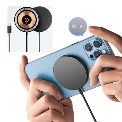 15W Magnetic Qi Wireless Fast Charger – Compatible with iPhone 12/13/14/15/16