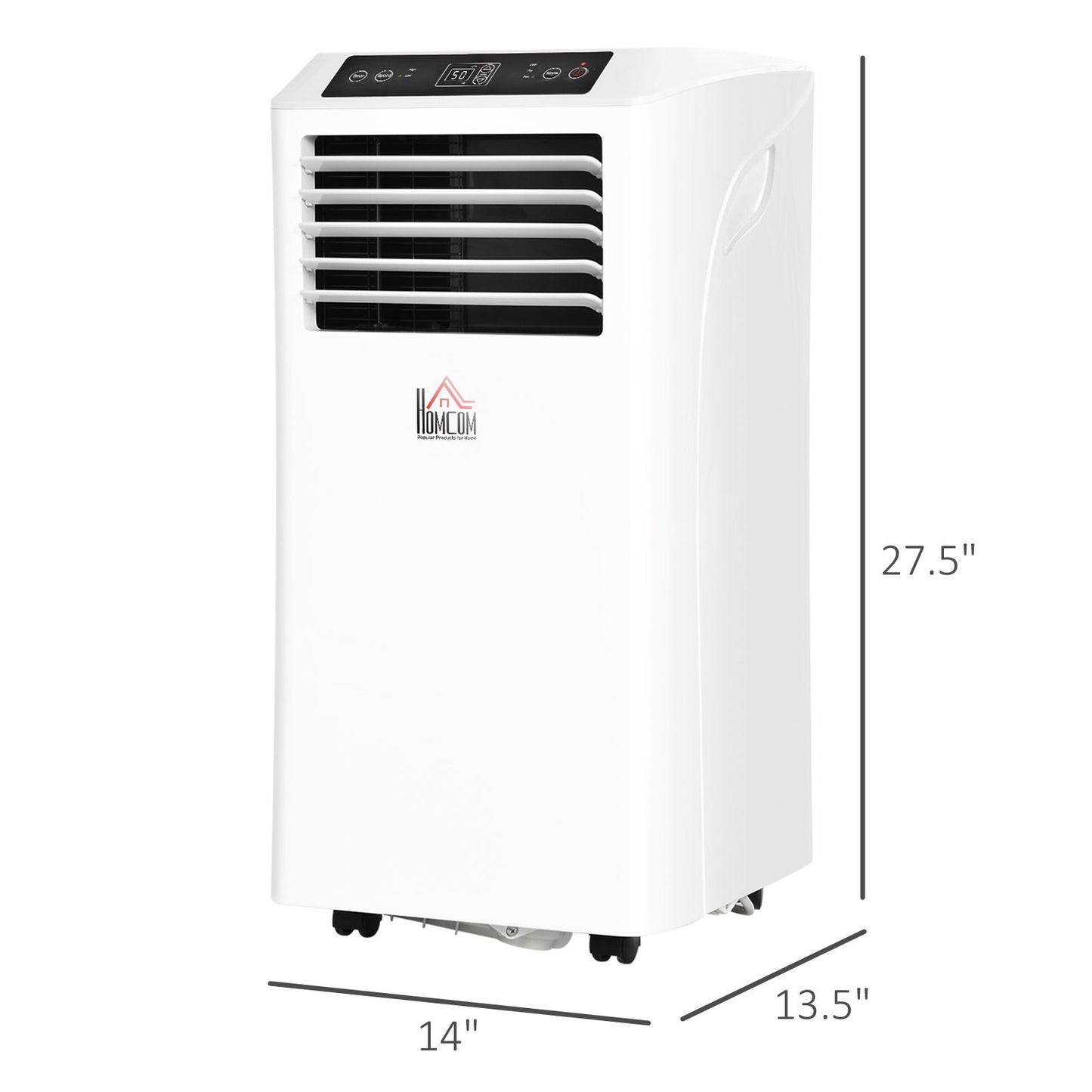 HOMCOM 8000 BTU Portable Air Conditioner – 3-in-1 Cooling with Remote & Timer