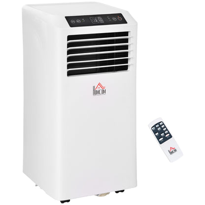 HOMCOM 8000 BTU Portable Air Conditioner – 3-in-1 Cooling with Remote & Timer