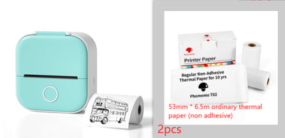 Phomemo T02 | Portable Mini Thermal Printer | Label, Photo, & Question Printing | Bluetooth-Compatible